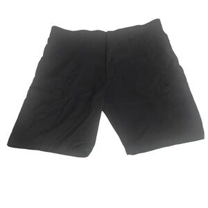 Wrangler All Terrain Cargo Shorts Men's Size 36‎ Black Zip Pockets Comfortable
